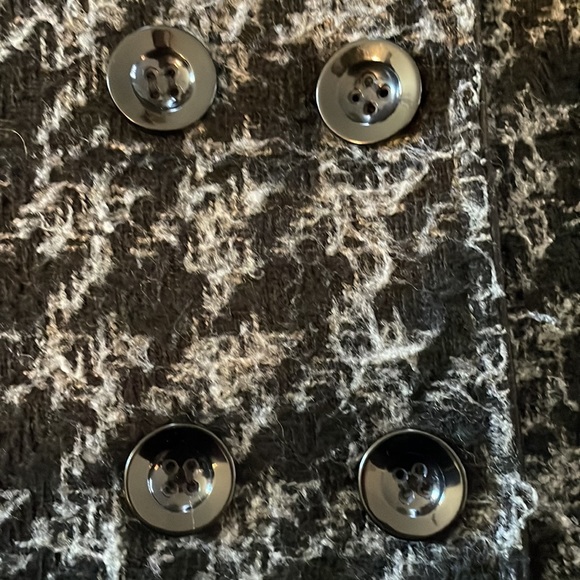 Black and gray houndstooth pea coat - Picture 5 of 10